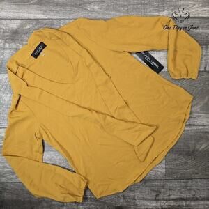 Evan Picone Black Label Long Sleeve Blouse Size S